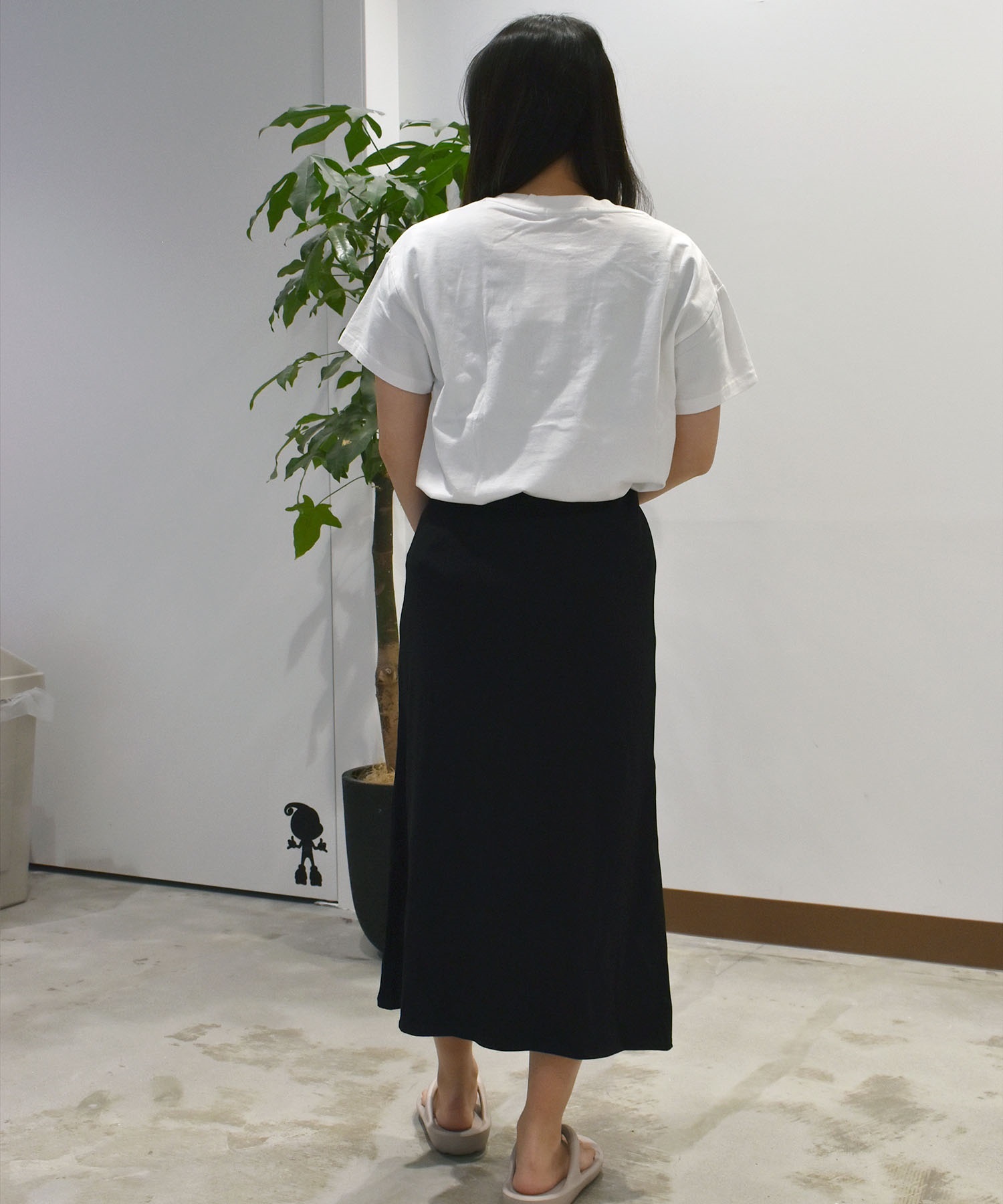 RIKKA FEMME リッカファム 半袖 Tシャツ レディース 箔プリント RF25SS09(WT/GD-FREE)