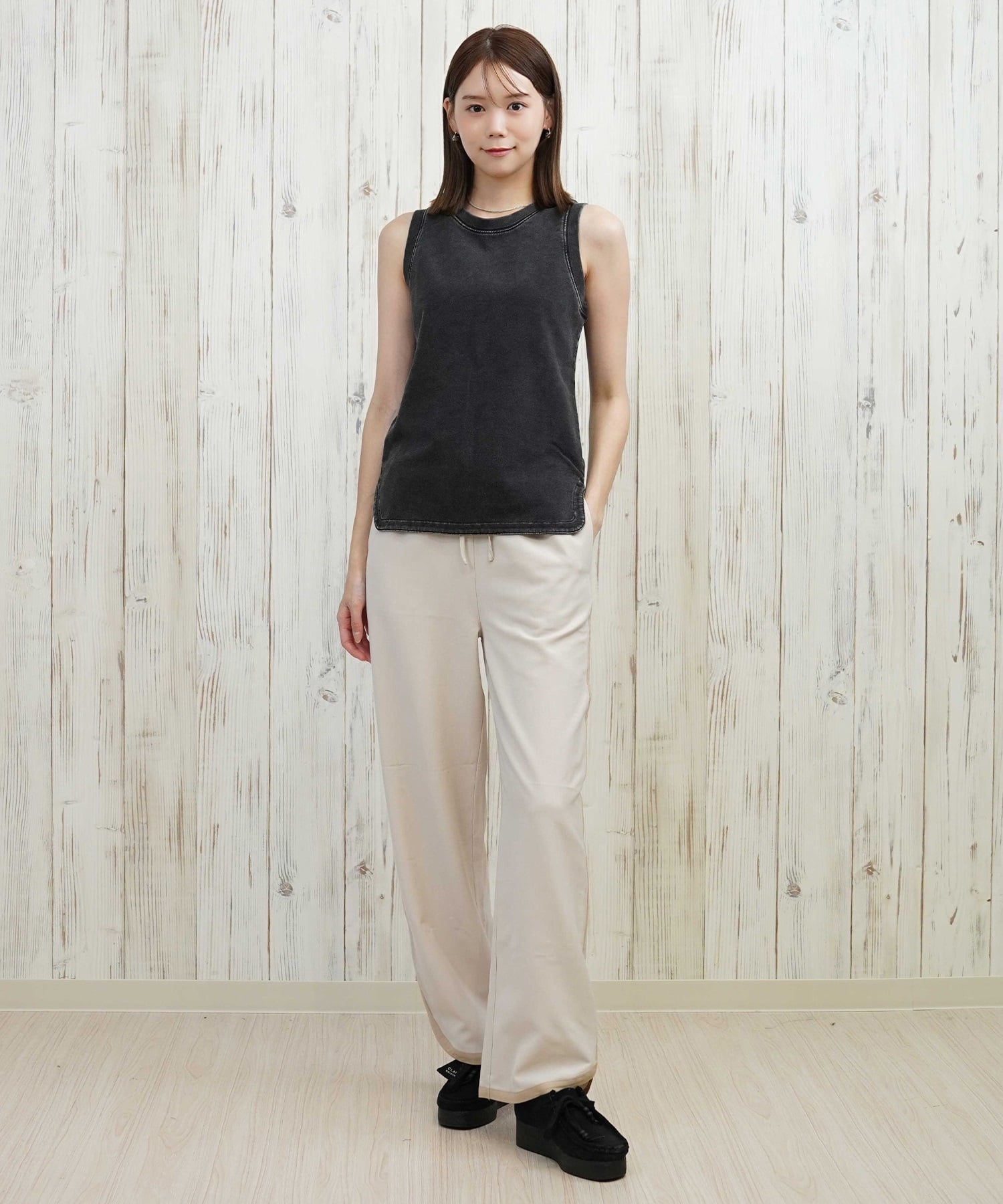 RIKKA FEMME リッカファム ロングパンツ レディース イージーパンツ サイドライン  RF25HS06(LBG-SM)