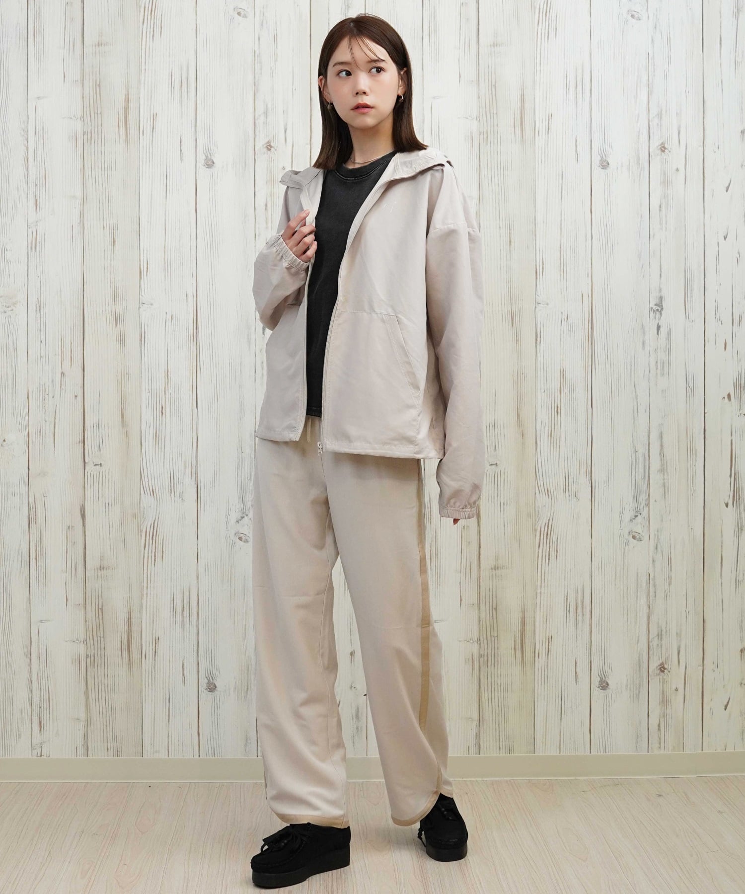 RIKKA FEMME リッカファム ロングパンツ レディース イージーパンツ サイドライン  RF25HS06(LBG-SM)