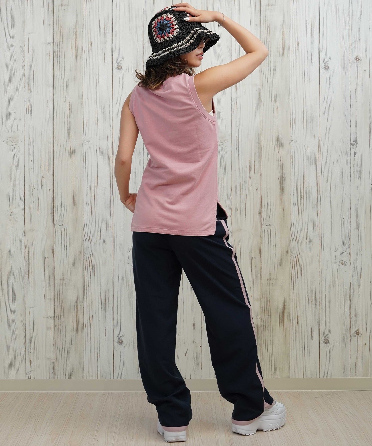 RIKKA FEMME リッカファム ロングパンツ レディース イージーパンツ サイドライン  RF25HS06(LBG-SM)