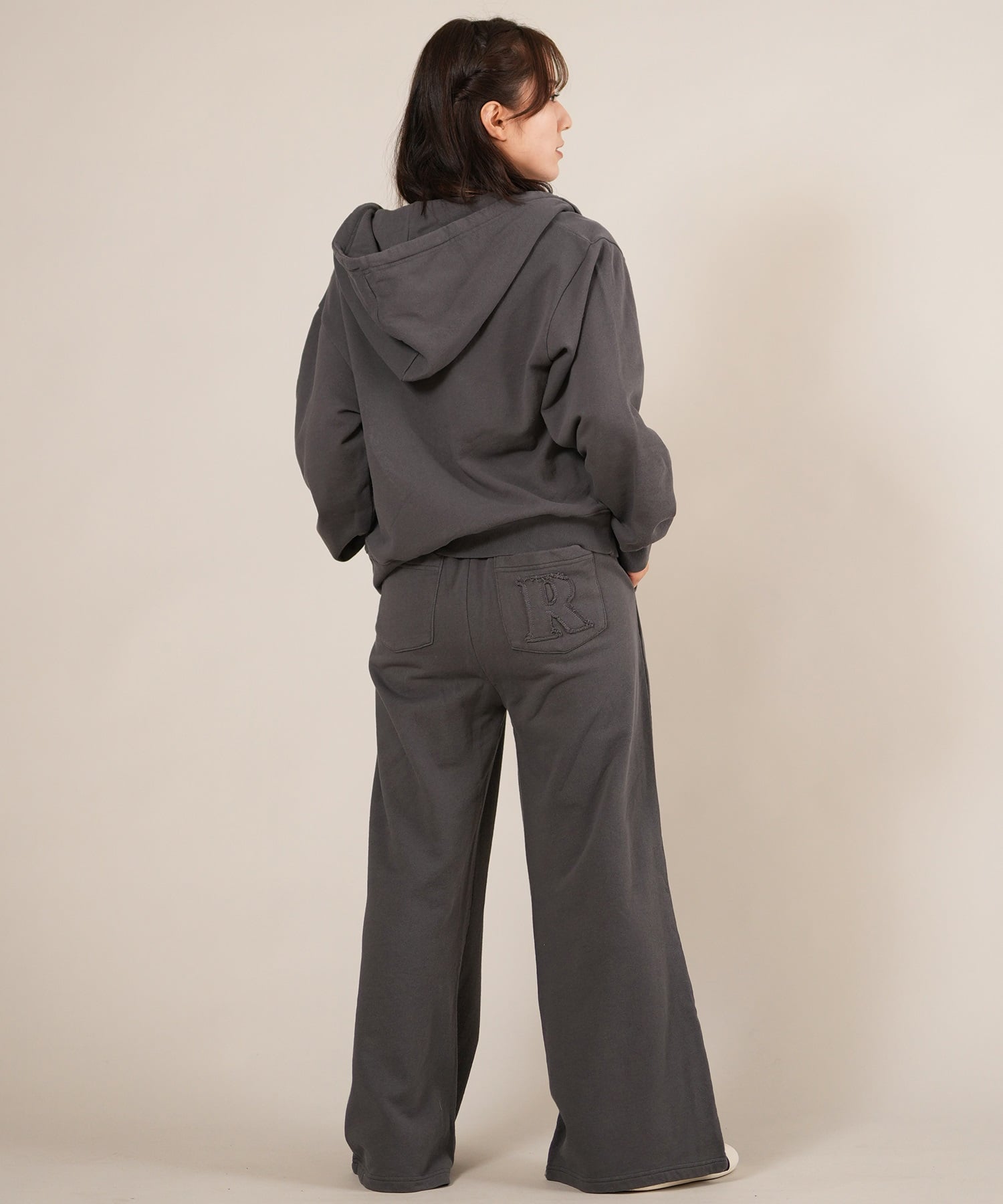 RIKKA FEMME リッカファム ロングパンツ レディース スウェットパンツ ポケット デザイン 裏毛 セットアップ対応 RF25FW10(CGY-FREE)