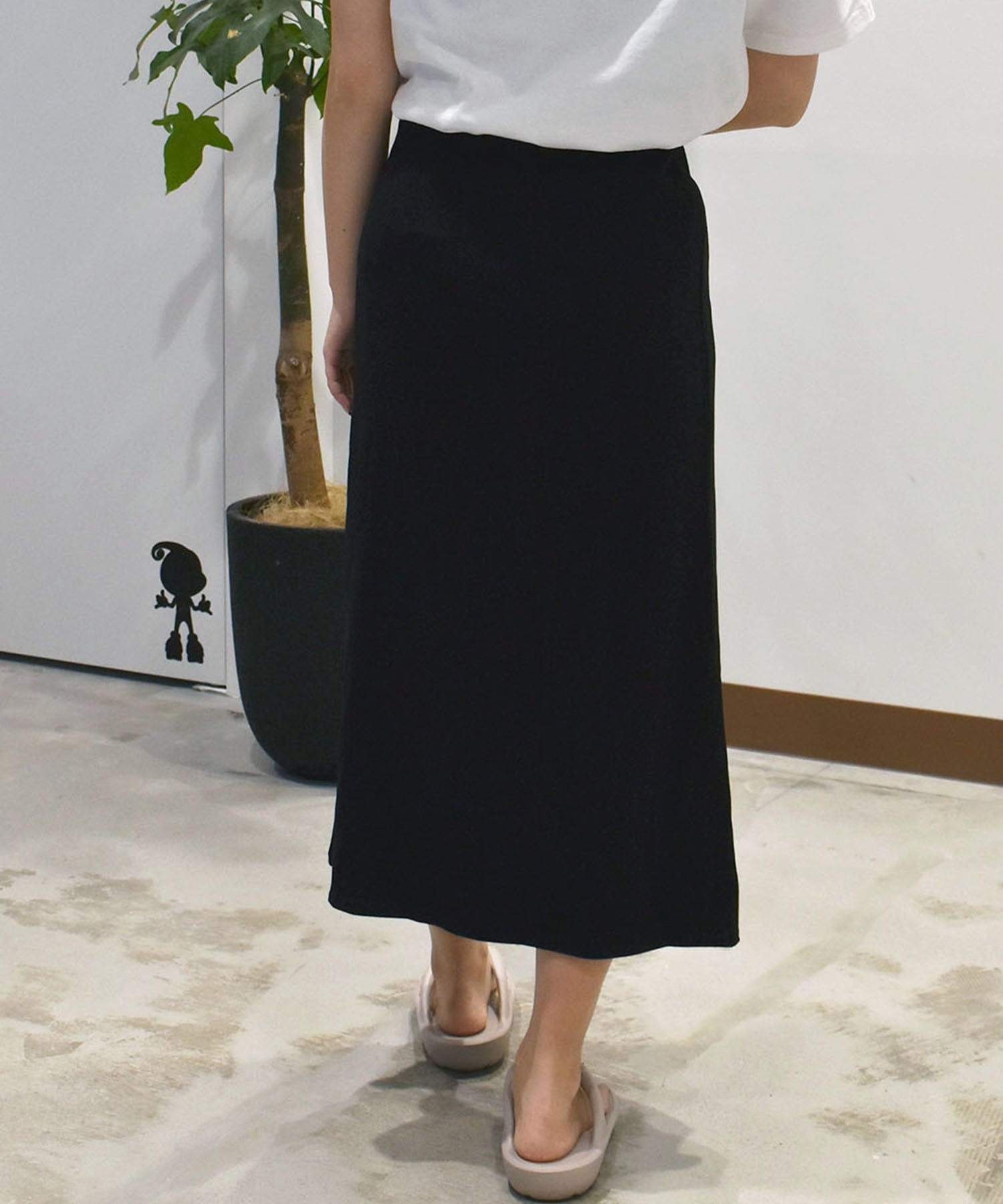 RIKKA FEMME リッカファム スカート レディース マーメイド風ポンチスカート RF25SS27(BLK-SM)