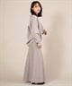 RIKKA FEMME リッカファム ロングスカート レディース リブニットスカート セットアップ対応 RF25FW15(GRY-FREE)