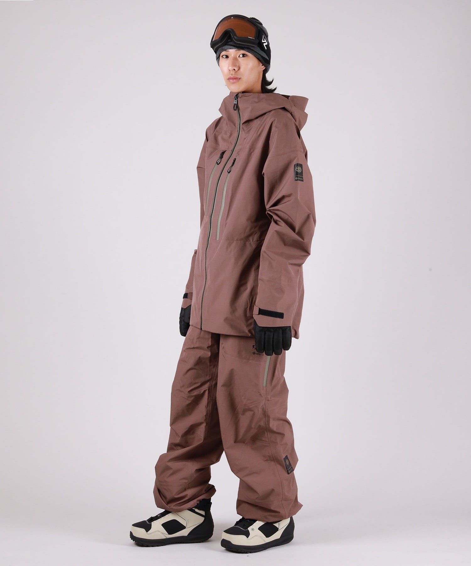 686 シックスエイトシックス GORE-TEX 3L ATV BIB スノーボード ウェア パンツ ユニセックス ゴアテックス 25-26モデル MM A17【2526】(BLK-M)