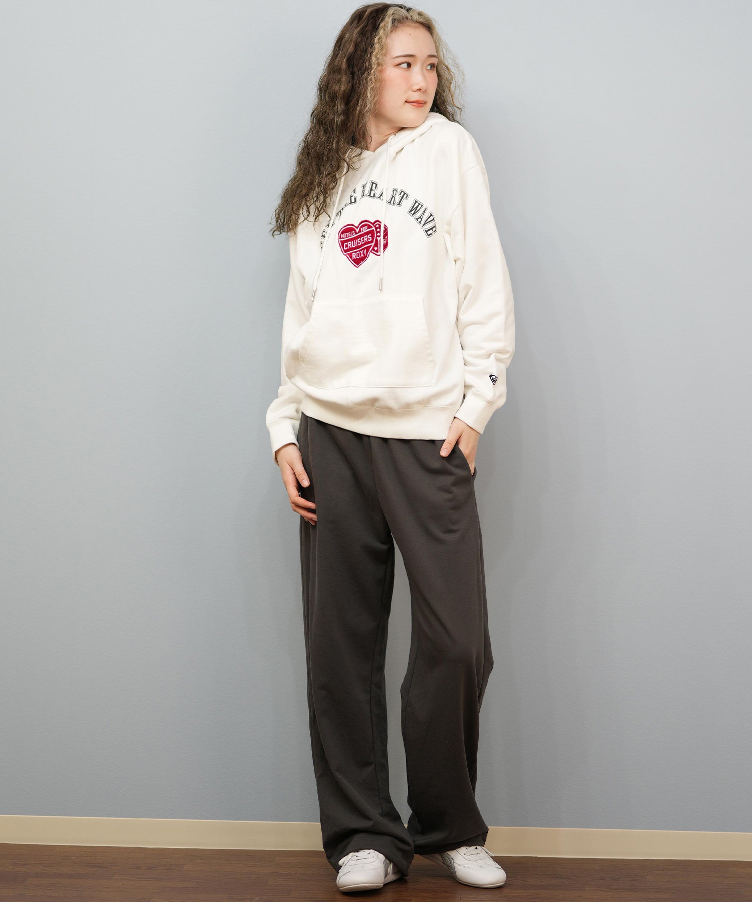 ROXY ロキシー プルオーバー パーカー レディース オーバーサイズ 裏毛 MY HEART HOODIE RPO254608T(BBK-M)