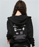 ROXY ロキシー ジップアップ パーカー レディース バックプリント ロゴ HISTORICAL LOGO ZIP HOODIE RZP254027(BLK-M)