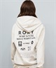 ROXY ロキシー ジップアップ パーカー レディース バックプリント ロゴ HISTORICAL LOGO ZIP HOODIE RZP254027(BLK-M)