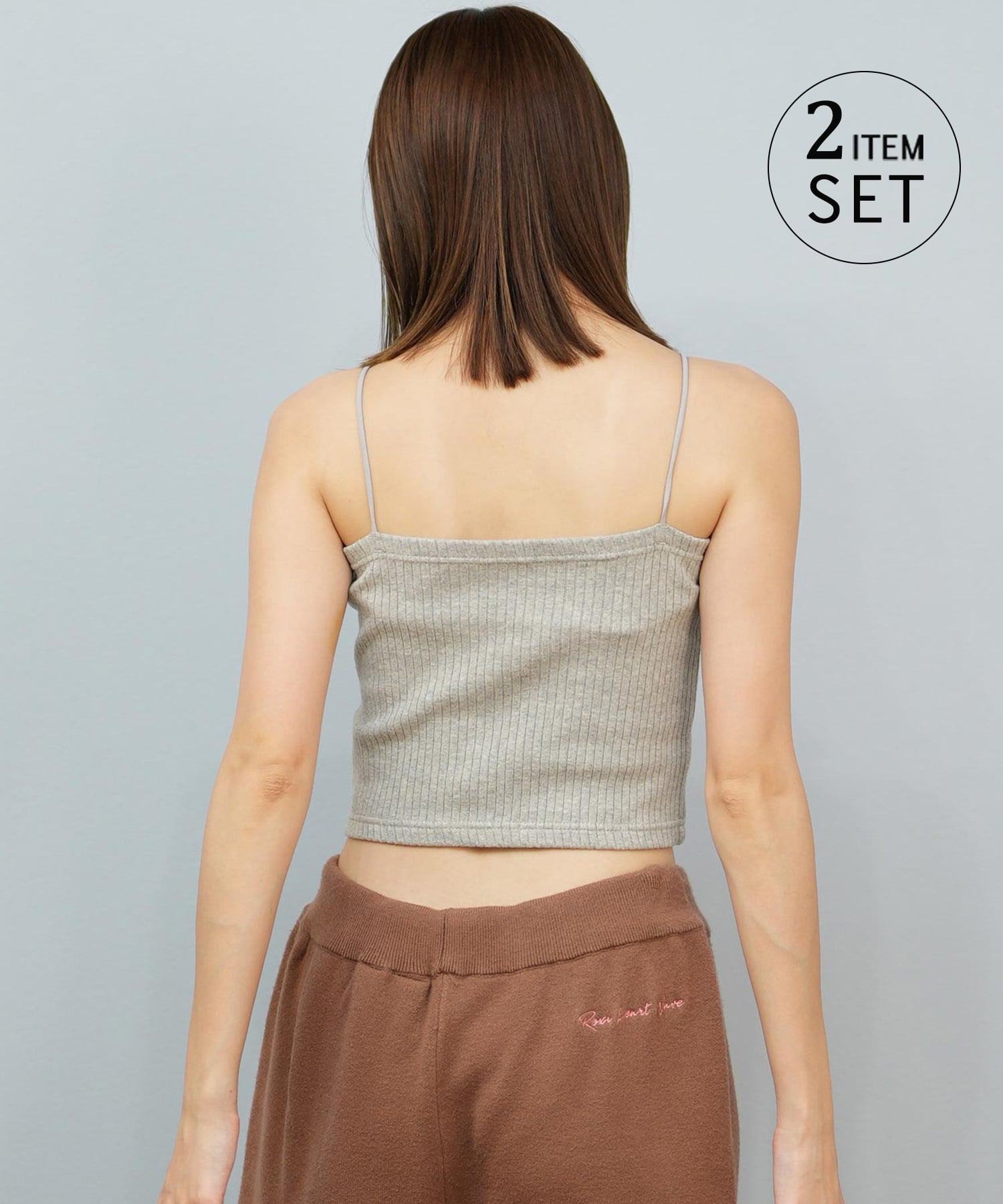 ROXY ロキシー ニット セーター カーディガン レディース クロップド丈 ショート丈 2点セット RDK254010(BLK-M)