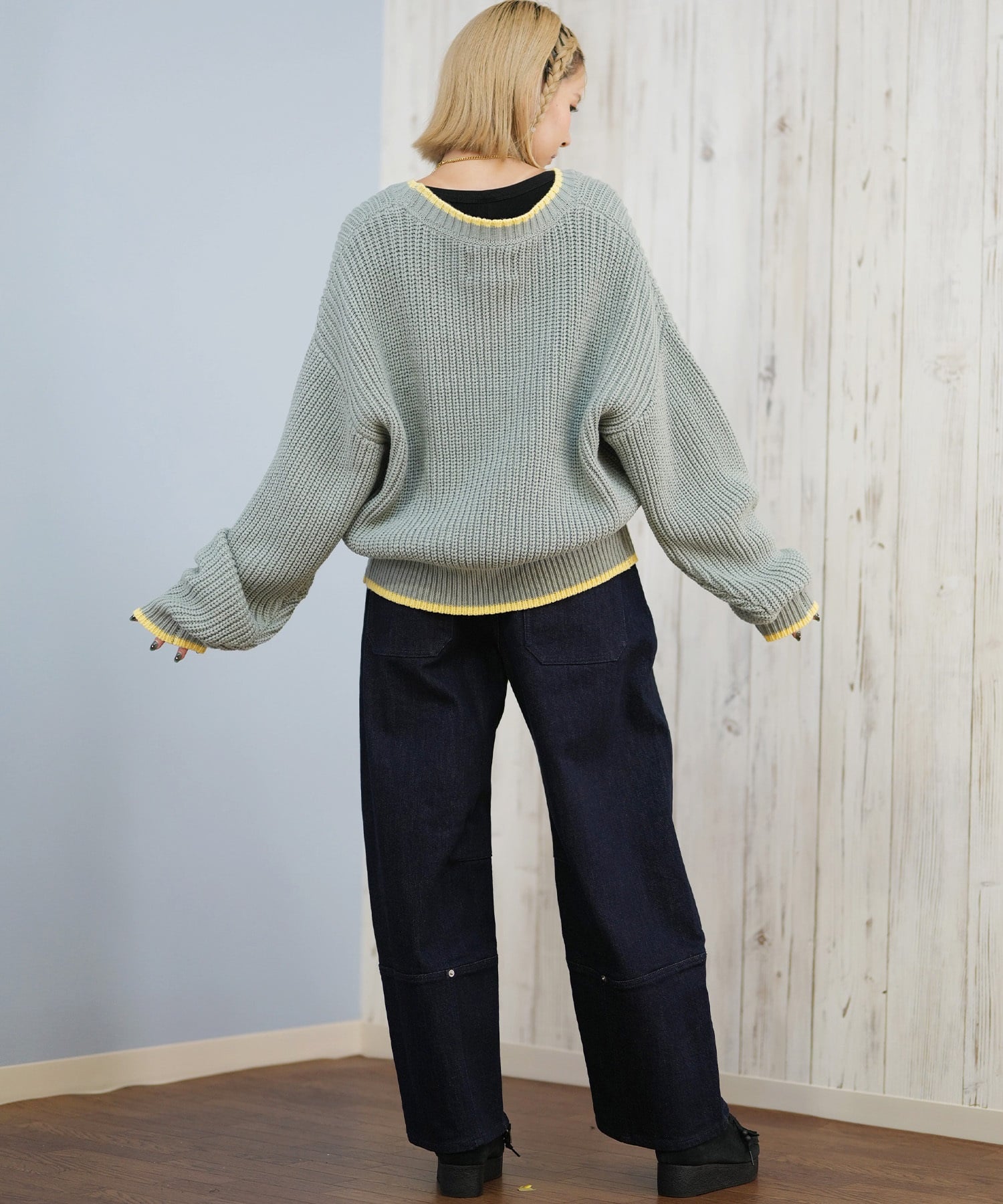 ROXY ロキシー ニット セーター カーディガン レディース クロップド丈 ショート丈 シンプル RSR254006(BLK-M)