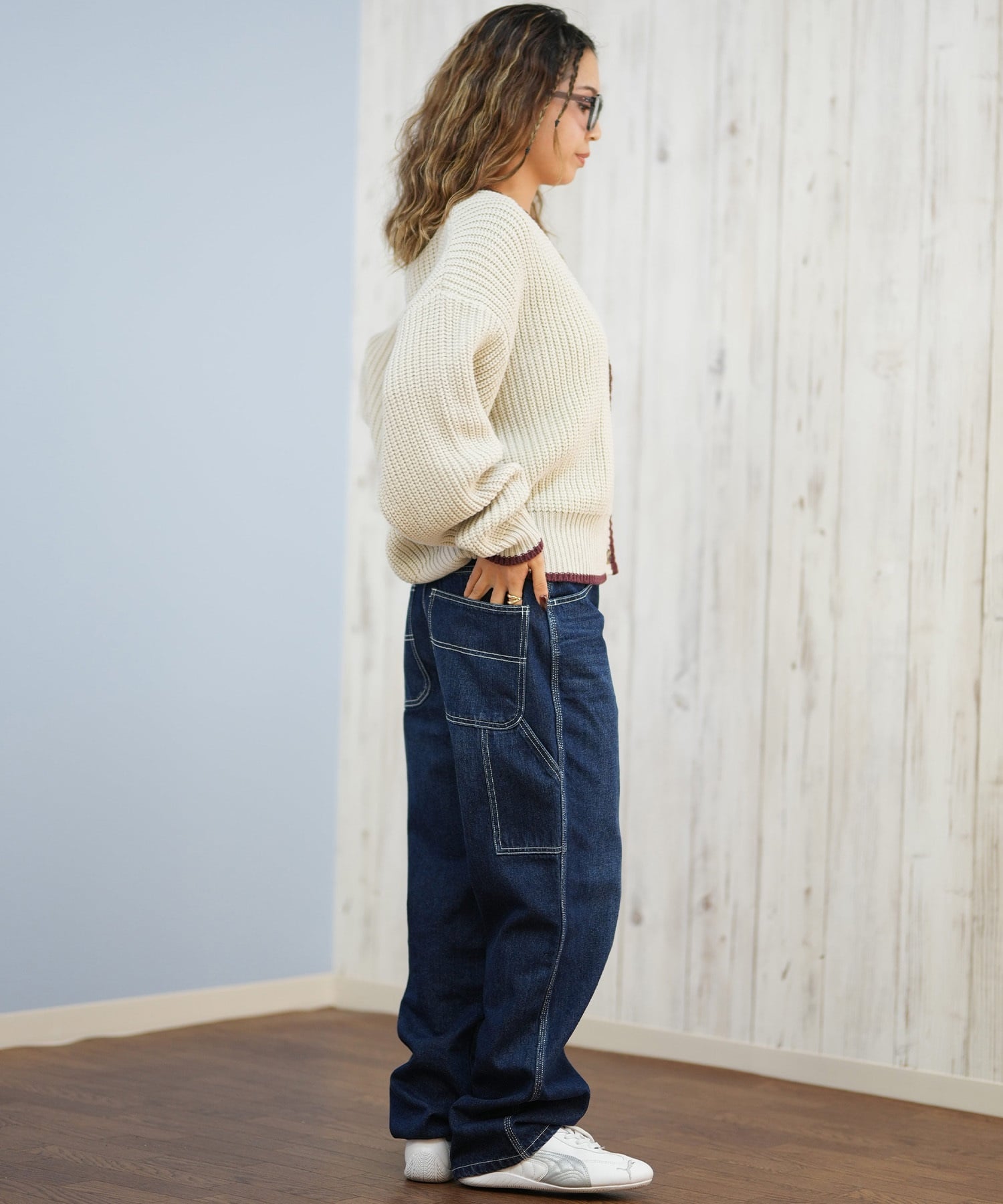 ROXY ロキシー ニット セーター カーディガン レディース クロップド丈 ショート丈 シンプル RSR254006(BLK-M)