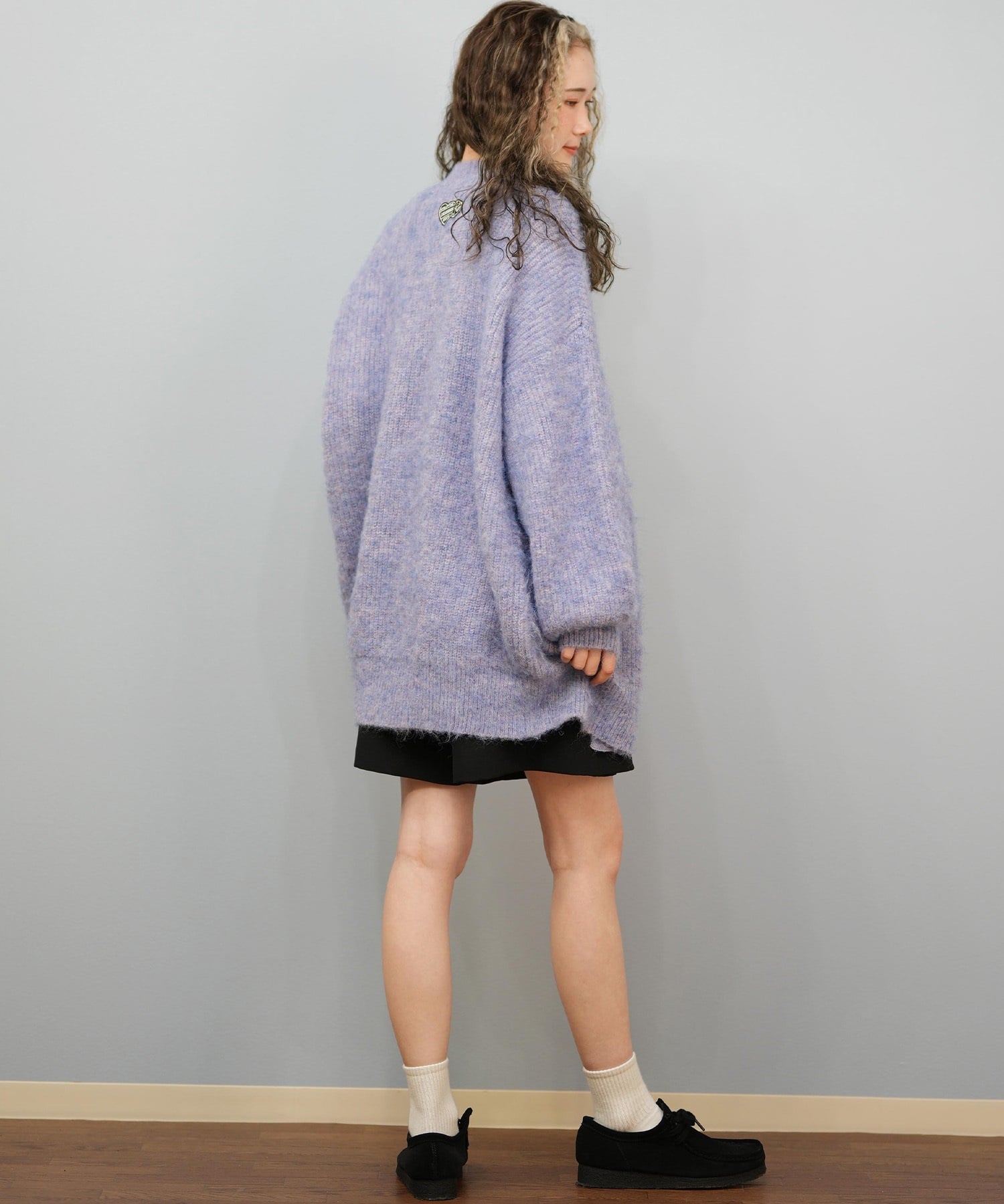 ROXY ロキシー ニット セーター カーディガン レディース ロング シンプル ロゴ MY HEART ウィメンズ カーディガン RSR254602T(BLK-M)