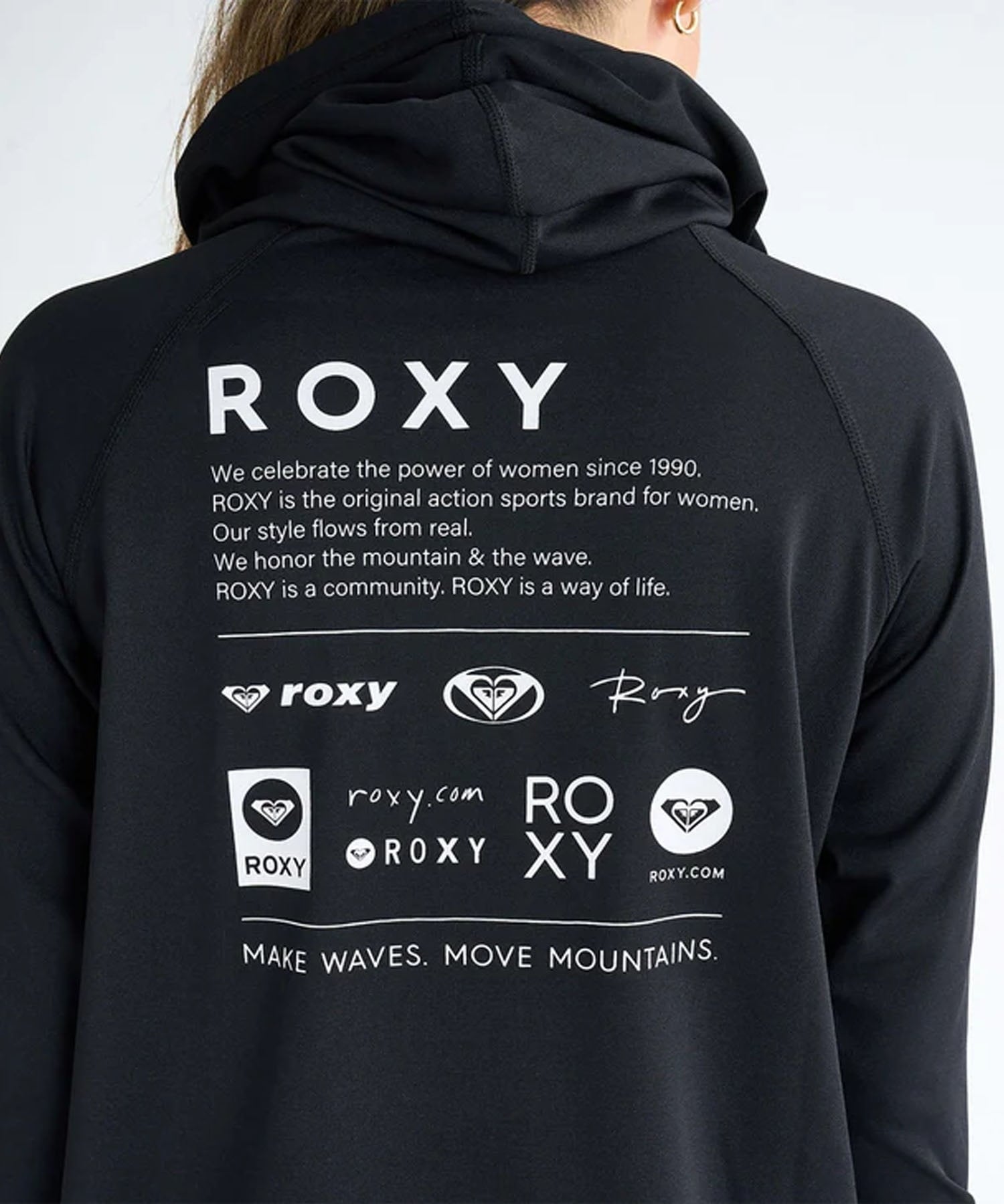 ROXY ロキシー ラッシュガード 水着 レディース パーカー ジップアップ 長袖 水陸両用 UVカット HISTORICAL LOGO HOODIE RLY251032(BGR-M)
