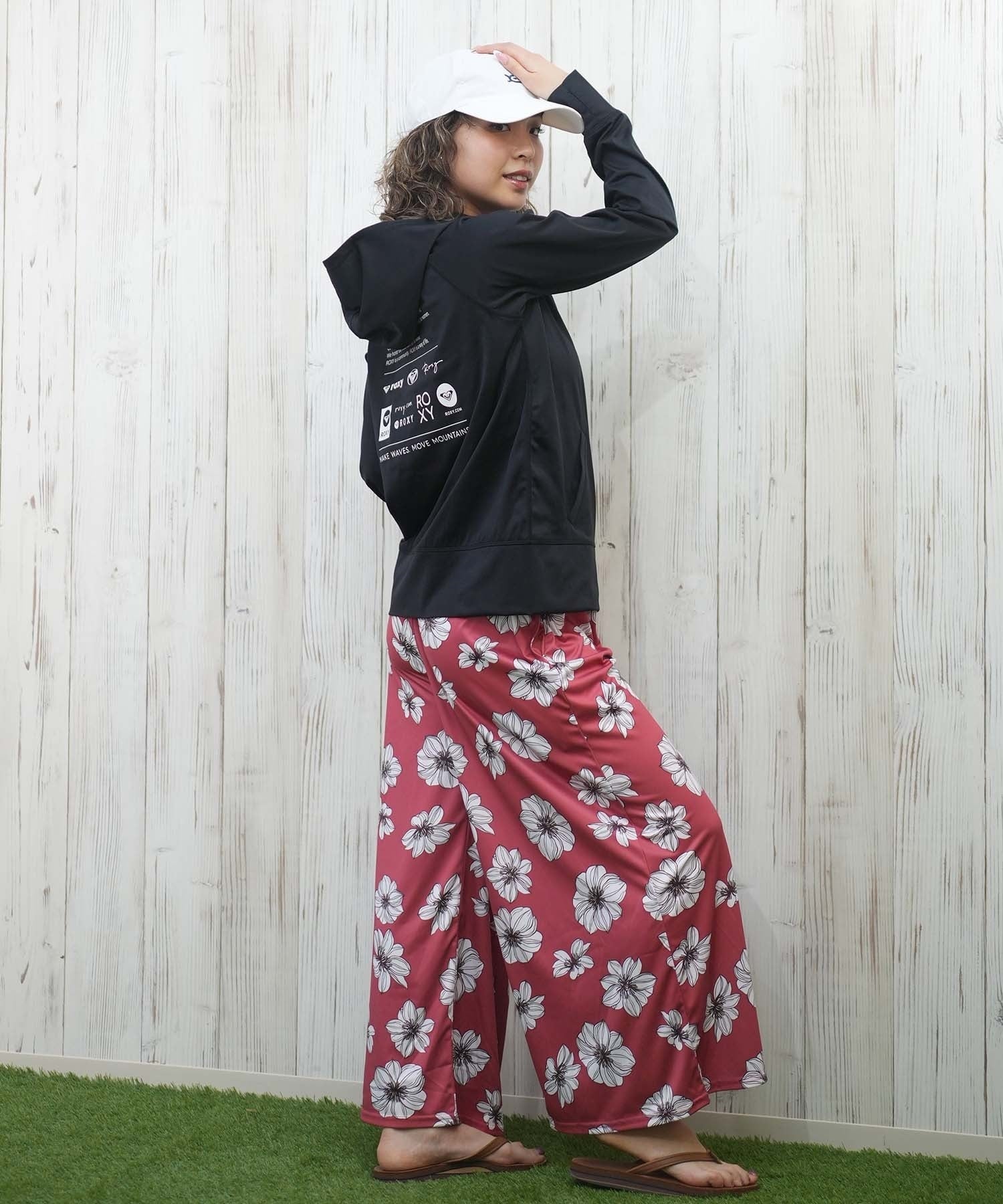 ROXY ロキシー ラッシュガード 水着 レディース パーカー ジップアップ 長袖 水陸両用 UVカット HISTORICAL LOGO HOODIE RLY251032(BGR-M)