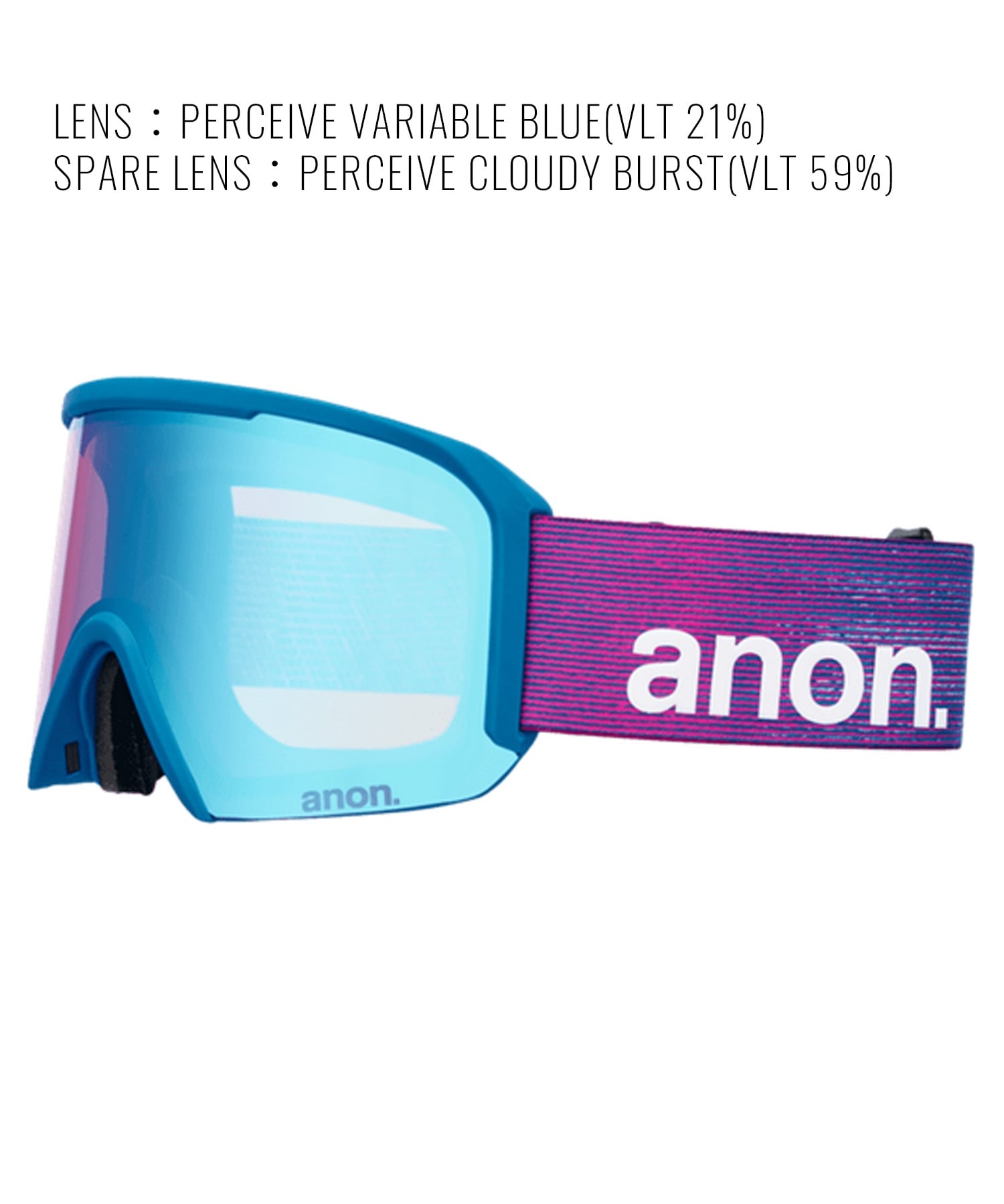ANON アノン Nesa Goggles MFI Face Mask スノーボード ゴーグル ユニセックス ムラサキスポーツ 25-26モデル MM D11【2526】(SNOWFLURRY-NA)