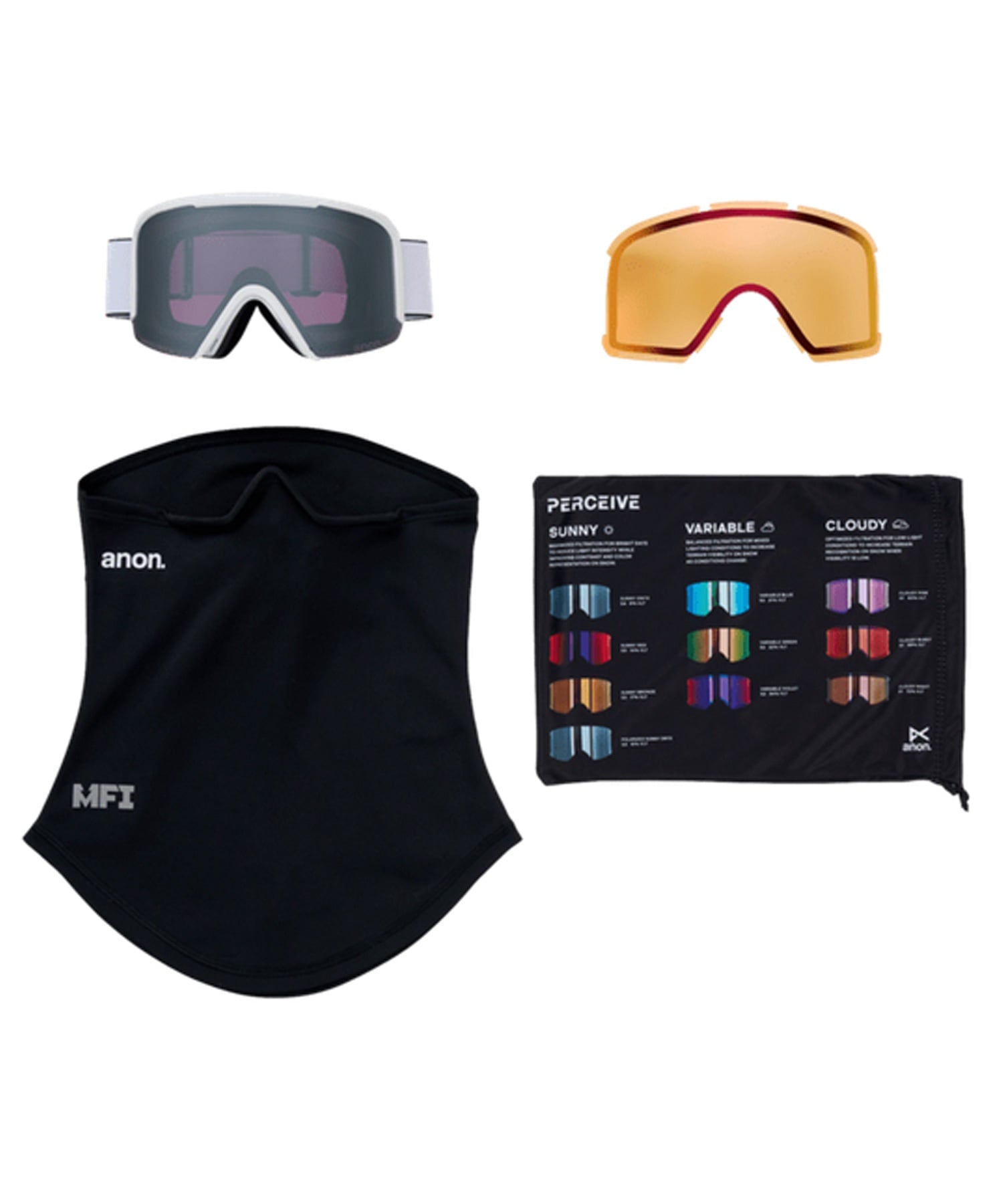 ANON アノン Nesa Goggles MFI Face Mask スノーボード ゴーグル ユニセックス ムラサキスポーツ 25-26モデル MM D11【2526】(SNOWFLURRY-NA)