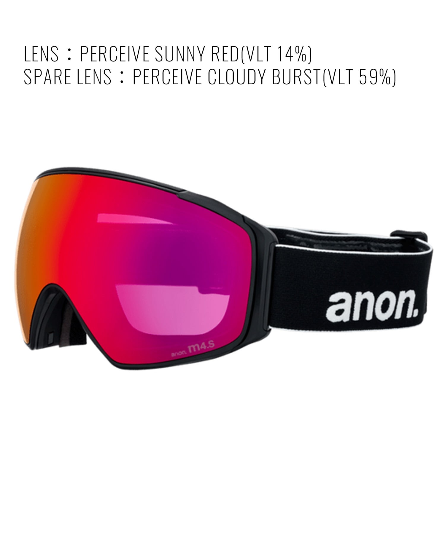 ANON アノン M4S Goggles MFI Face Mask Toric スノーボード ゴーグル ユニセックス ムラサキスポーツ 25-26モデル MM D11【2526】(DEEPCHERRY-NA)