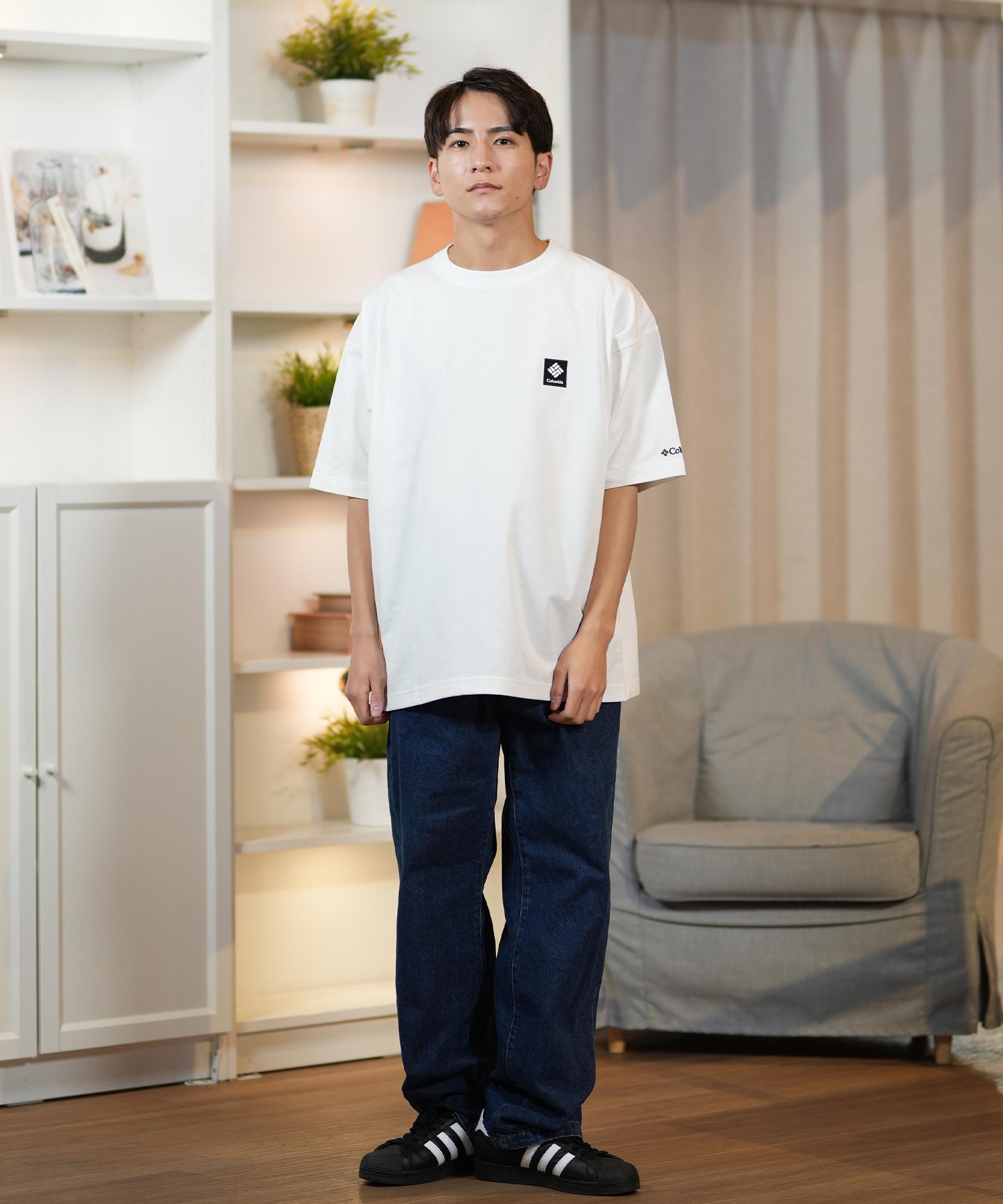 columbia コロンビア 半袖 Tシャツ メンズ バックプリント 吸湿速乾 PM0729 ムラサキスポーツ限定(10-S)