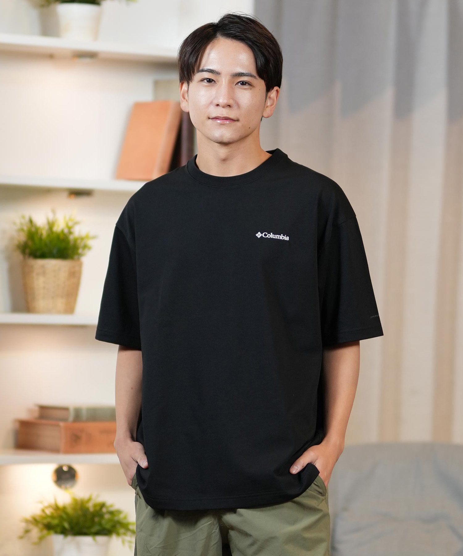 columbia コロンビア 半袖 Tシャツ メンズ バックプリント 吸湿速乾 PM0785 ムラサキスポーツ限定(10-M)