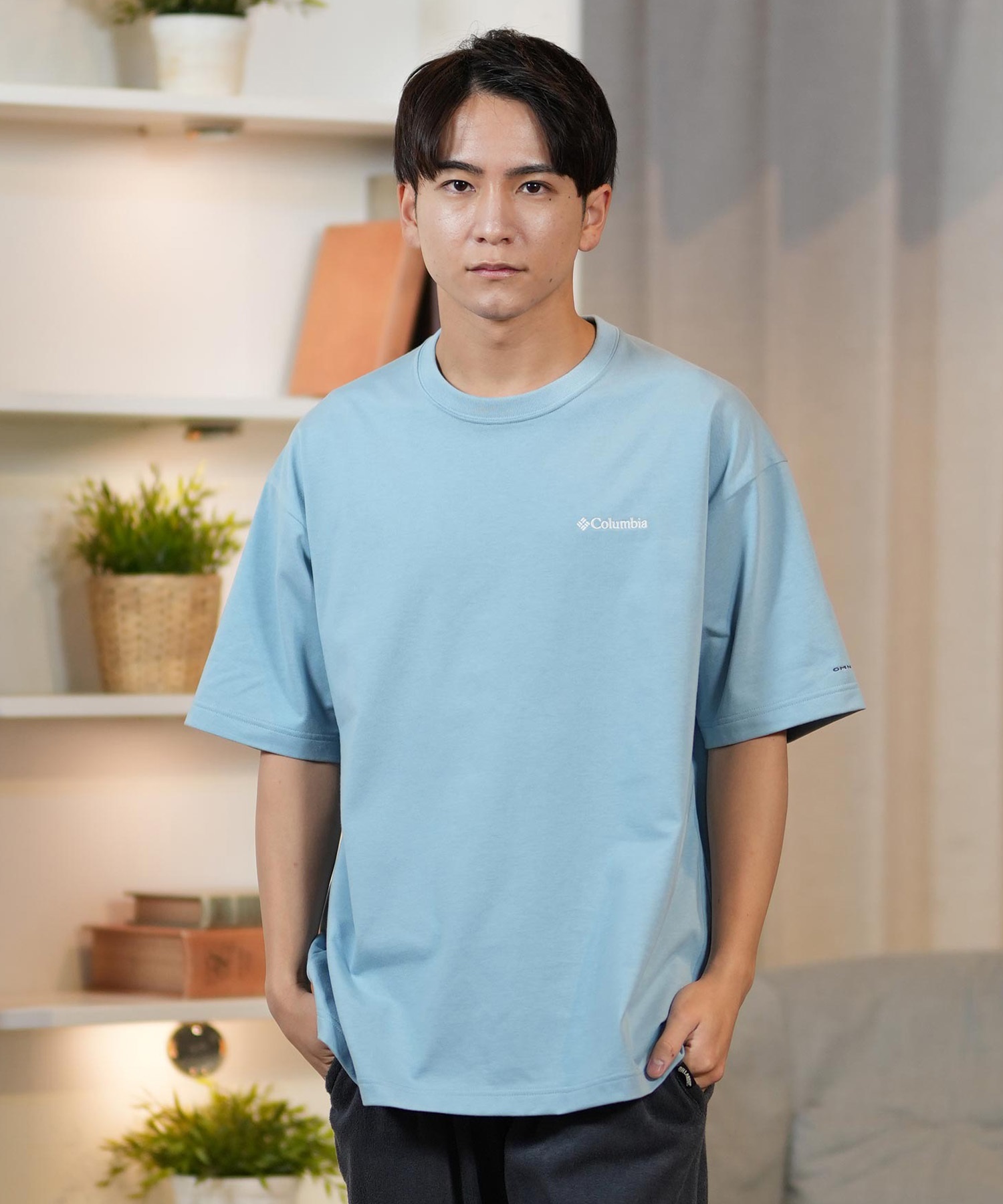 columbia コロンビア 半袖 Tシャツ メンズ バックプリント 吸湿速乾 PM0785 ムラサキスポーツ限定(10-M)