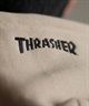 THRASHER スラッシャー ジップアップ パーカー メンズ スウェット フーディー ロゴ ワンポイント 裏起毛 254TH1PK065(WHT-M)