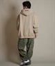 THRASHER スラッシャー ジップアップ パーカー メンズ スウェット フーディー ロゴ ワンポイント 裏起毛 254TH1PK065(WHT-M)