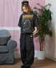 THRASHER スラッシャー 半袖 Tシャツ レディース コミックプリント クロップド丈 252TH2ST026(BLK-1-FREE)