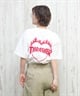 THRASHER スラッシャー 半袖 Tシャツ レディース バックプリント バーニングハート 252TH2ST030(WHT-1-M)