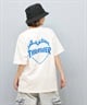 THRASHER スラッシャー 半袖 Tシャツ レディース バックプリント バーニングハート 252TH2ST030(WHT-1-M)
