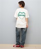 THRASHER スラッシャー 半袖 Tシャツ レディース バックプリント バーニングハート 252TH2ST030(WHT-1-M)