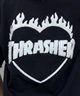 THRASHER スラッシャー 半袖 Tシャツ レディース バーニングハートTシャツ 252TH2ST033(WHT-M)