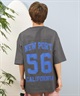 DEAR LAUREL ディアローレル 半袖 Tシャツ メンズ バックプリント 抗菌防臭 UVケア 接触冷感 CAL FOOTBALL TEE D25S2106(WHT-M)
