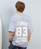 DEAR LAUREL ディアローレル 半袖 Tシャツ メンズ バックプリント 抗菌防臭 UVケア 接触冷感 CAL FOOTBALL TEE D25S2106(WHT-M)