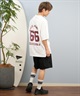 DEAR LAUREL ディアローレル 半袖 Tシャツ メンズ バックプリント 抗菌防臭 UVケア 接触冷感 CAL FOOTBALL TEE D25S2106(WHT-M)