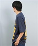 DEAR LAUREL ディアローレル 半袖 Tシャツ メンズ バックプリント 抗菌防臭 UVケア 接触冷感 CAL FOOTBALL TEE D25S2106(WHT-M)