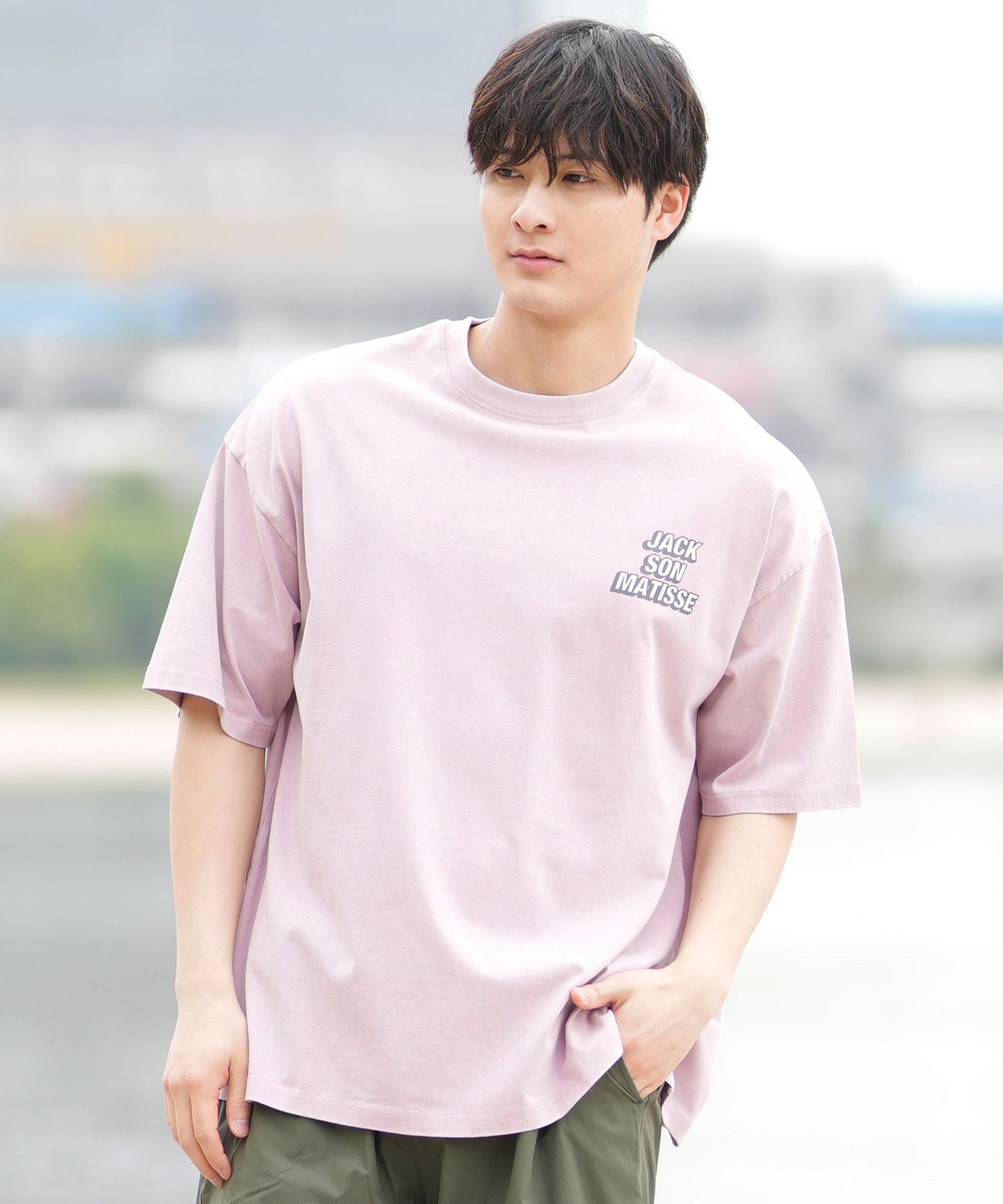 DEAR LAUREL ディアローレル 半袖 Tシャツ メンズ バックプリント ヴィンテージ風 JM JACSON MATISSE DL25S-JM04(OFF-M)