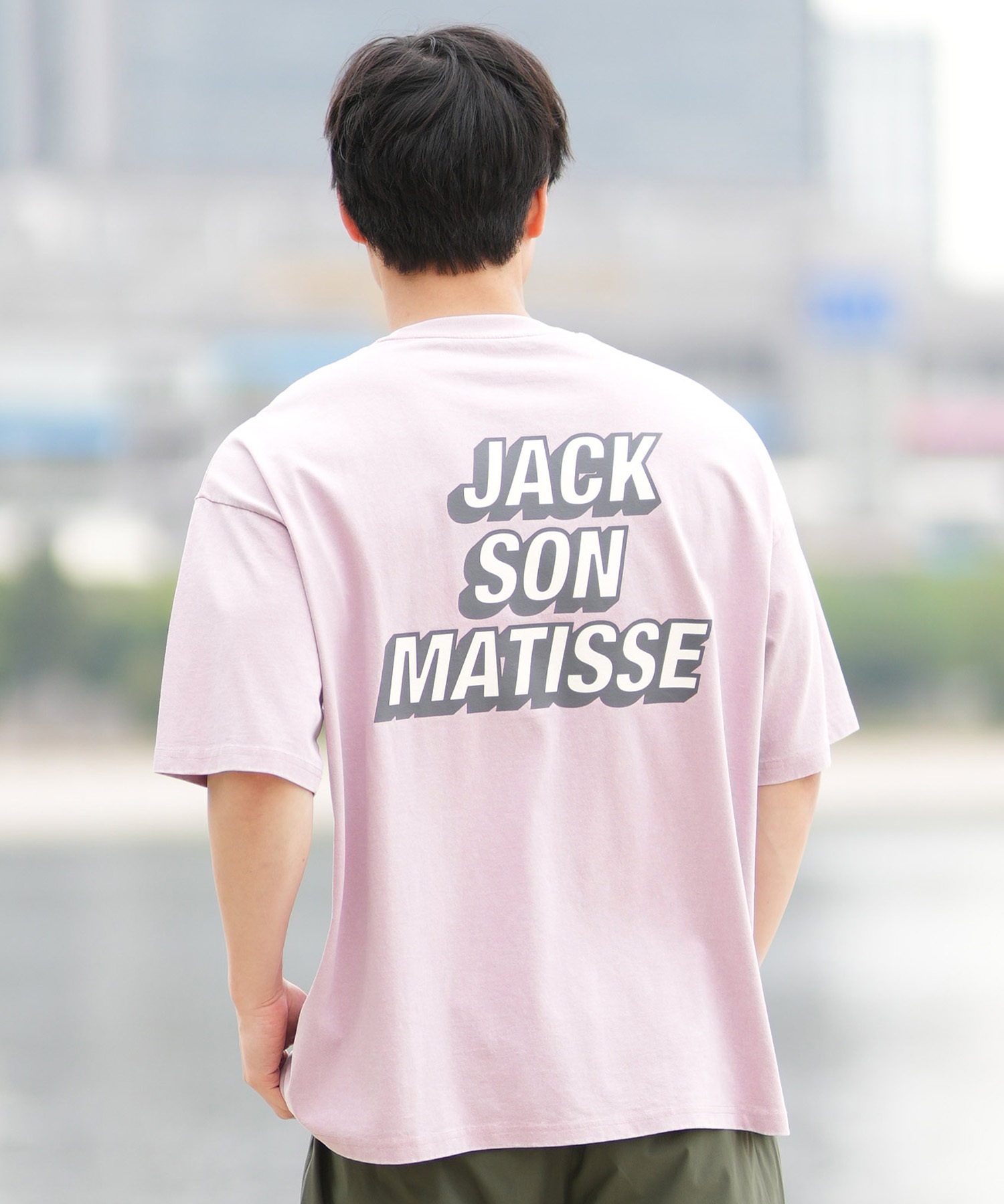 DEAR LAUREL ディアローレル 半袖 Tシャツ メンズ バックプリント ヴィンテージ風 JM JACSON MATISSE DL25S-JM04(OFF-M)