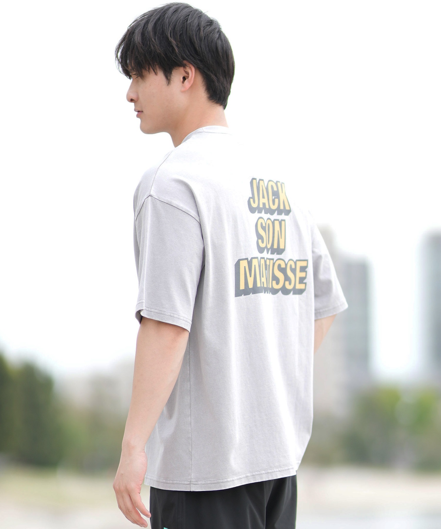 DEAR LAUREL ディアローレル 半袖 Tシャツ メンズ バックプリント ヴィンテージ風 JM JACSON MATISSE DL25S-JM04(OFF-M)