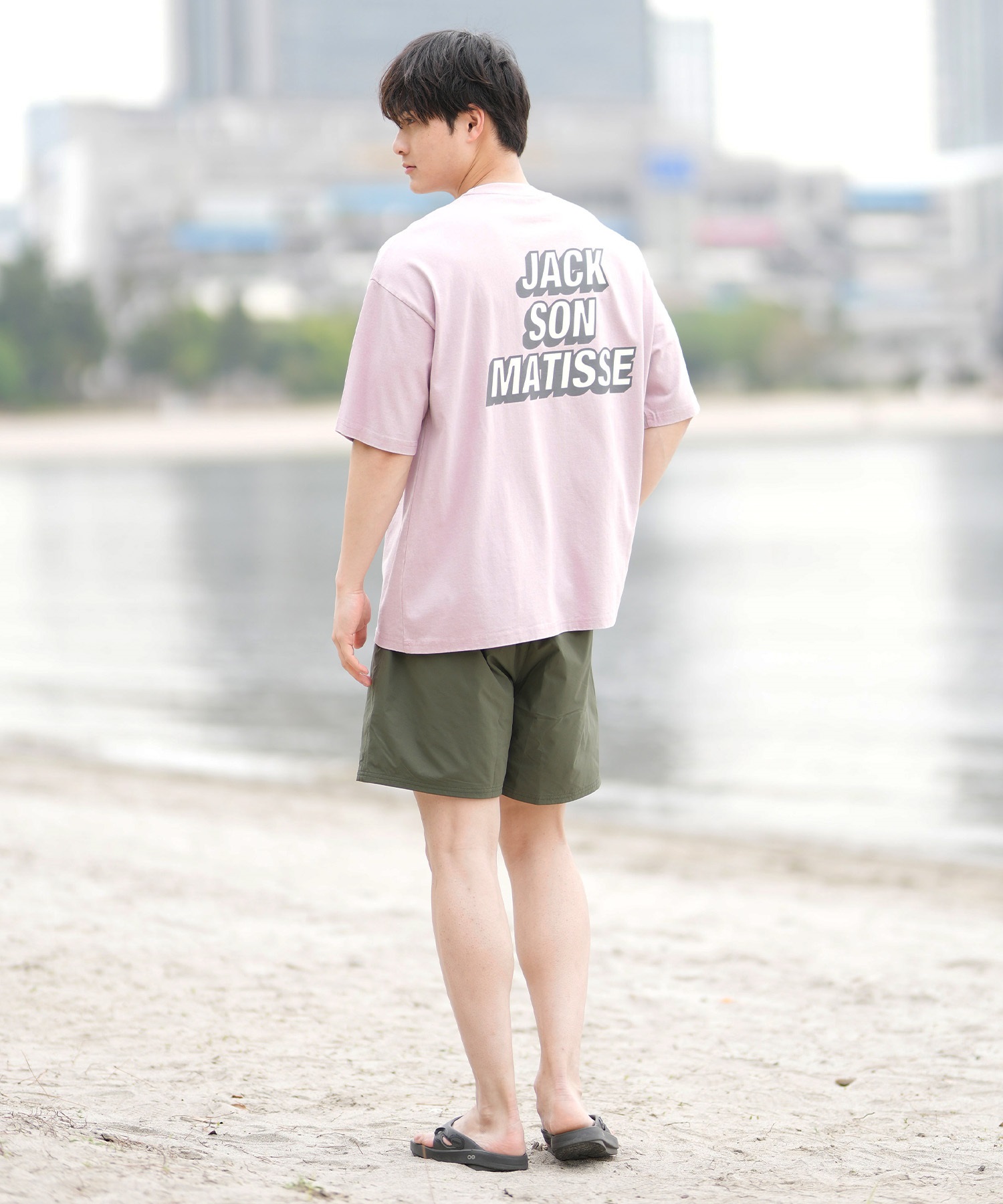 DEAR LAUREL ディアローレル 半袖 Tシャツ メンズ バックプリント ヴィンテージ風 JM JACSON MATISSE DL25S-JM04(OFF-M)