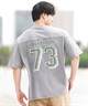 DEAR LAUREL ディアローレル 半袖 Tシャツ メンズ バックプリント ヴィンテージ風 JM FOOTBALL TEE DL25S-JM05(OFF-M)