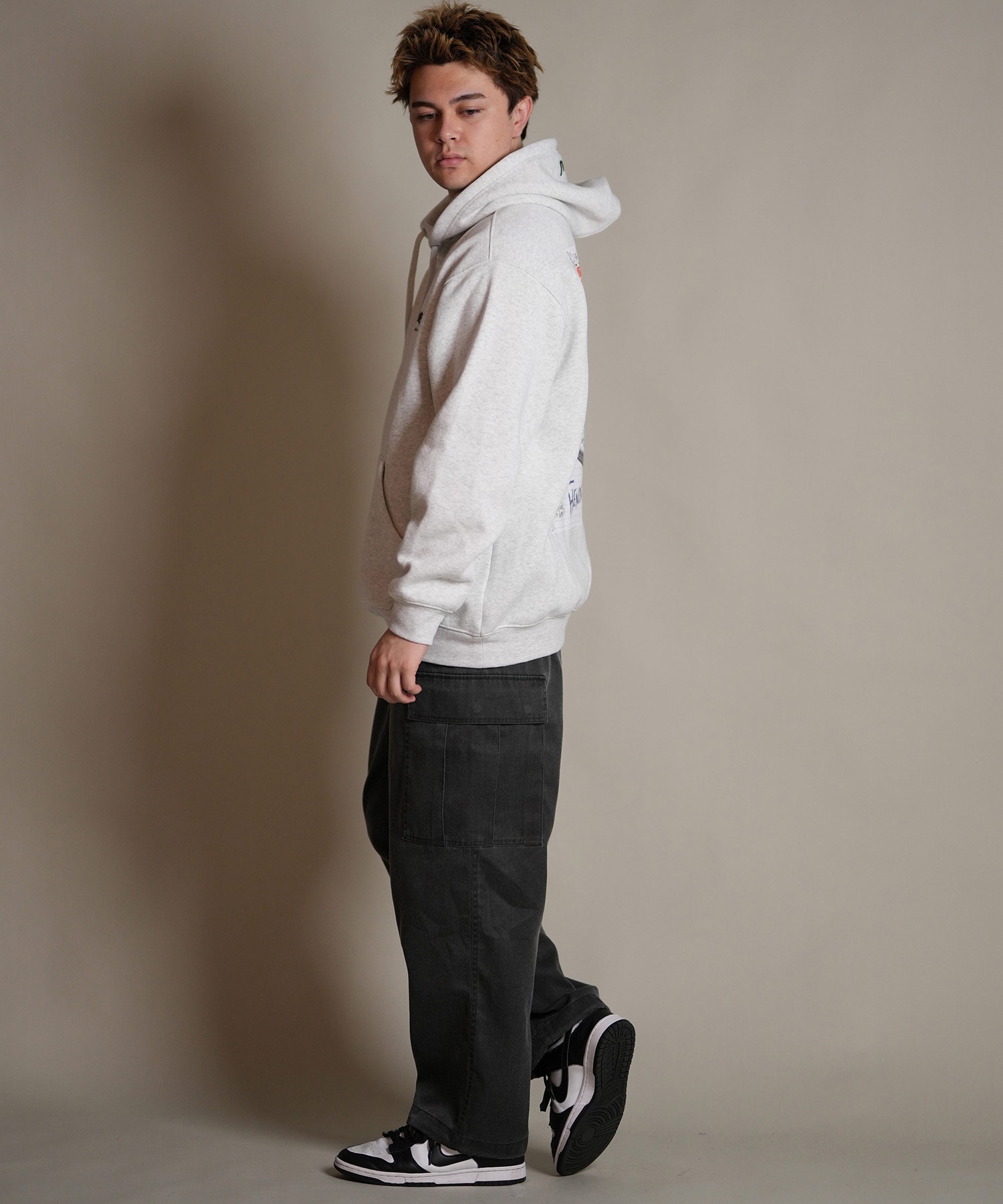 DEAR LAUREL ディアローレル ロングパンツ カーゴパンツ メンズ ロンパン TWILL CARGO PANTS D25F-3105(CGR-M)