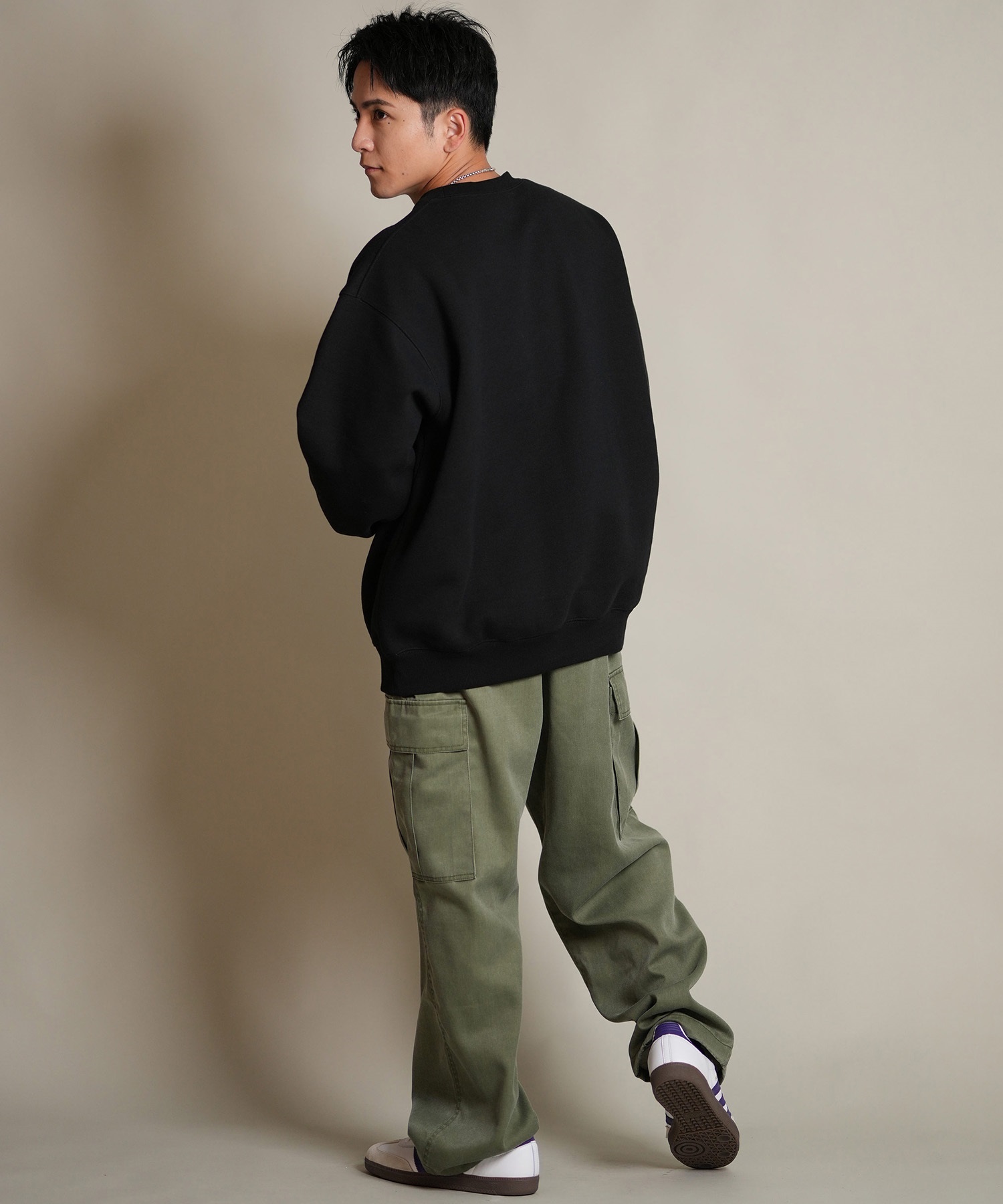 DEAR LAUREL ディアローレル ロングパンツ カーゴパンツ メンズ ロンパン TWILL CARGO PANTS D25F-3105(CGR-M)