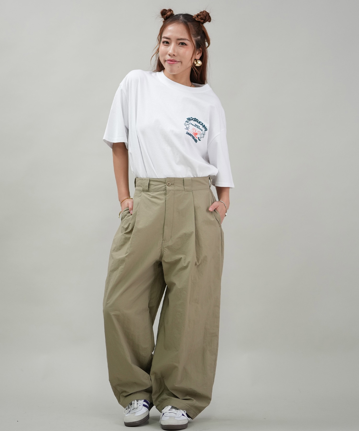 TOY MACHINE トイマシーン 半袖 Tシャツ レディース バックプリント オーバーサイズ MTMSFST16 ムラサキスポーツ限定(WHITE-M)