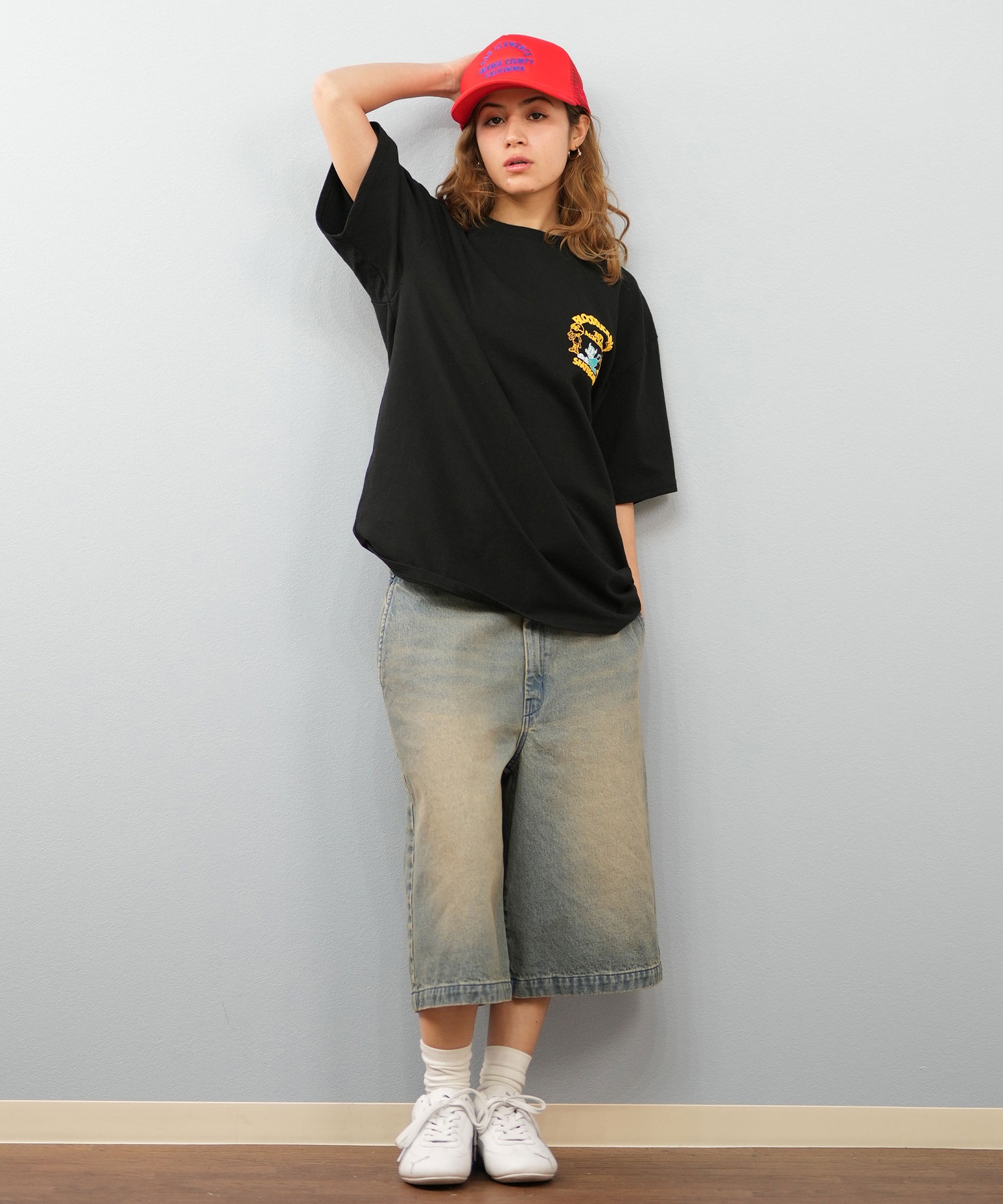 TOY MACHINE トイマシーン 半袖 Tシャツ レディース バックプリント オーバーサイズ MTMSFST16 ムラサキスポーツ限定(WHITE-M)