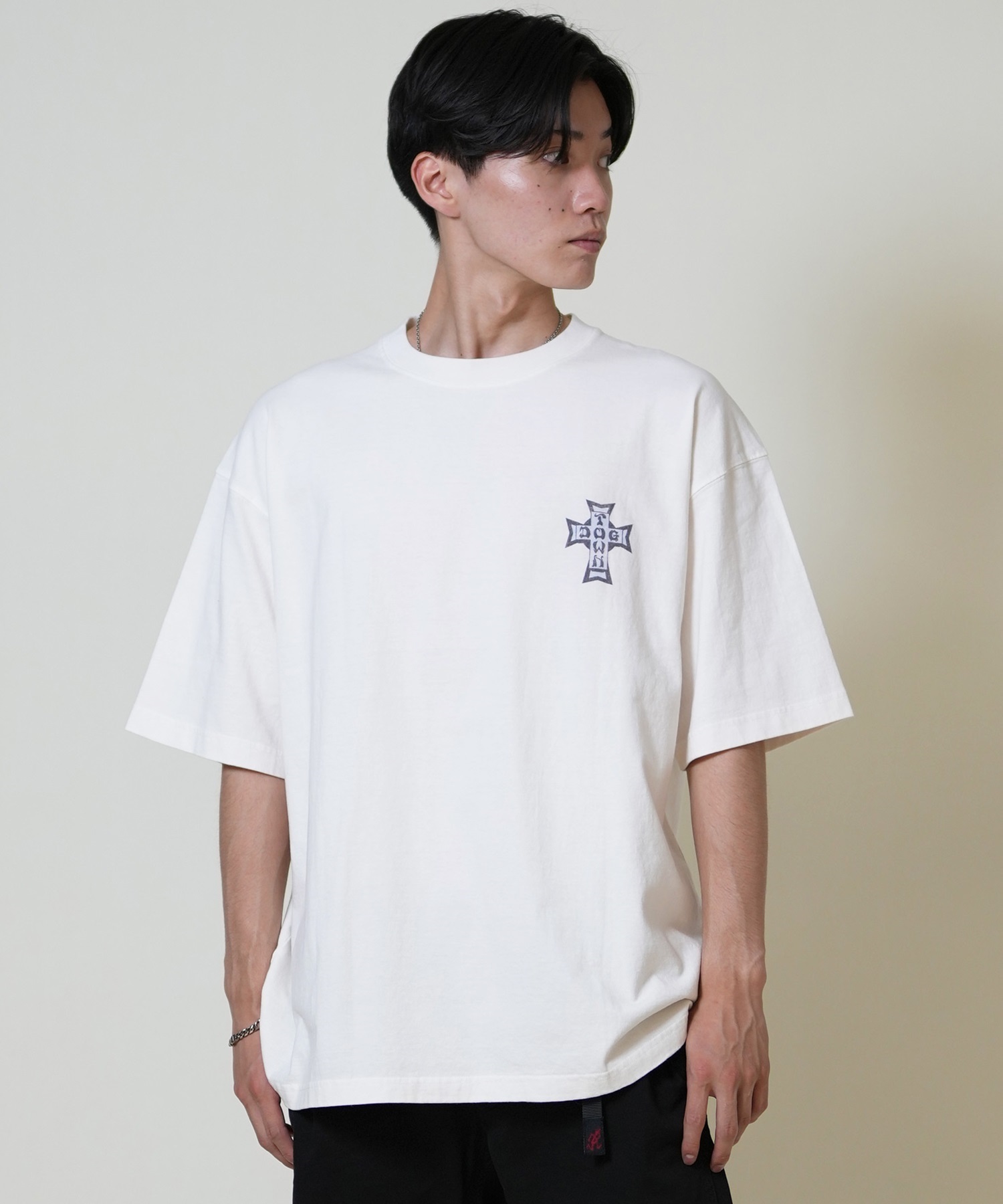 DOGTOWN ドッグタウン 半袖 Tシャツ メンズ バックプリント オーバーサイズ 253DT1ST001(IVO-M)