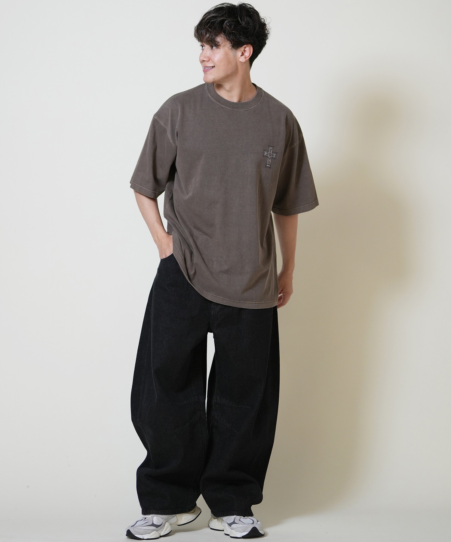 DOGTOWN ドッグタウン 半袖 Tシャツ メンズ バックプリント オーバーサイズ 253DT1ST001(IVO-M)