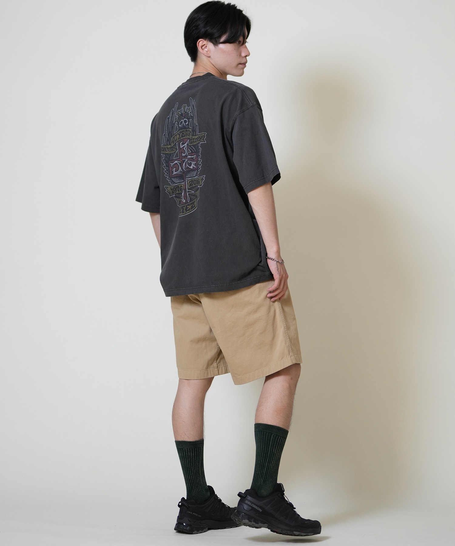 DOGTOWN ドッグタウン 半袖 Tシャツ メンズ バックプリント オーバーサイズ 253DT1ST002(IVO-M)