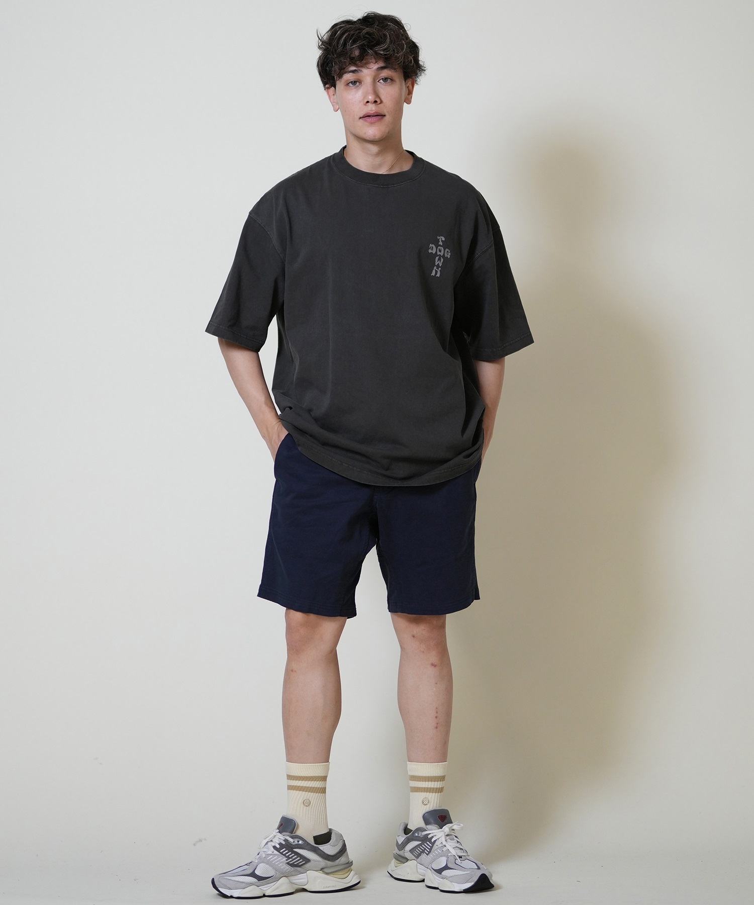 DOGTOWN ドッグタウン 半袖 Tシャツ メンズ バックプリント オーバーサイズ 253DT1ST004(IVO-M)