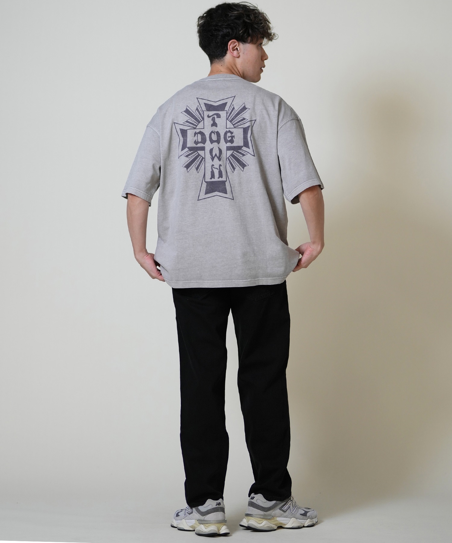 DOGTOWN ドッグタウン 半袖 Tシャツ メンズ バックプリント オーバーサイズ 253DT1ST004(IVO-M)