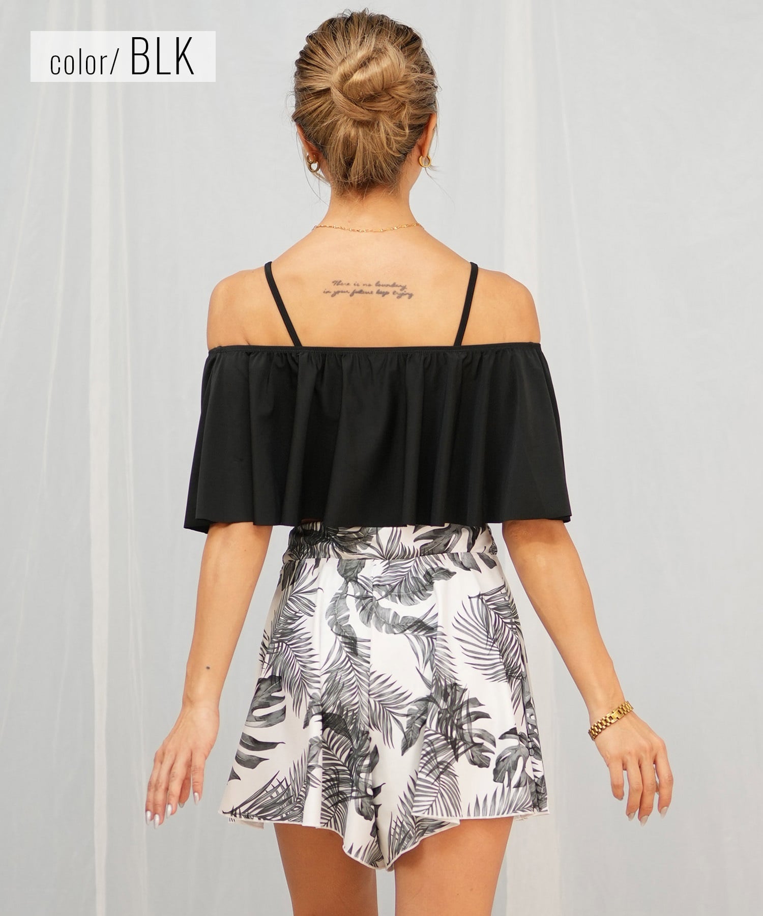 Beach Queen ビーチクイーン 水着 レディース  3点セット ショーツ付き フレア 403510(WHT-9)