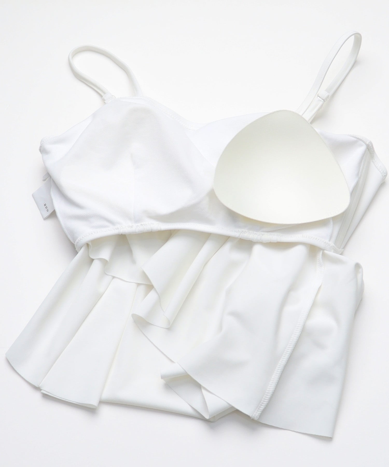 Beach Queen ビーチクイーン 水着 レディース  3点セット ショーツ付き フレア 403510(WHT-9)